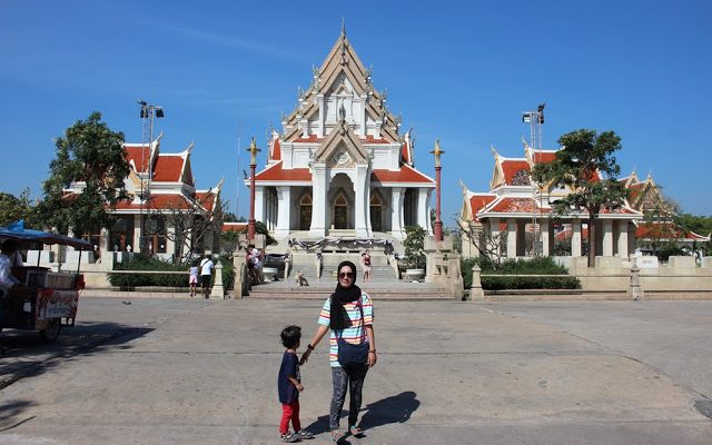 Kembara Thailand - Laos: Day 4 - Part 3 - Wat Thammikaram Worawihan dan Pulang Semula Ke Guesthouse di Prachuap Khiri Khan
